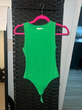 Aritzia Kelly Green Sleeveless Bodysuit